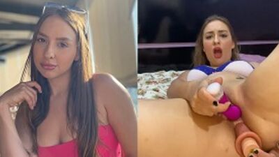Gabi Petry gozando na dupla penetração com brinquedos eróticos