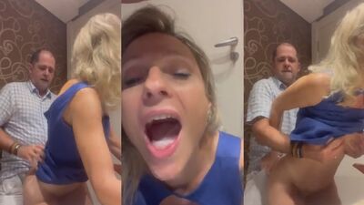 Aline Fischborn transando no pelo e tomado gozada na boca