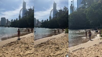Gabriela Soares gostosa na praia pelada mostrando o cu gostoso