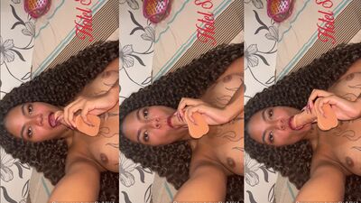 Gulosa Mikaelly caiu na net chupando pinto de borracha