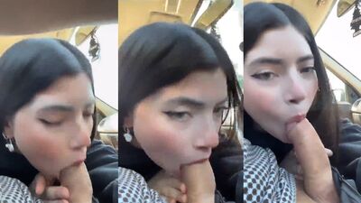Julieta Yanez caiu na net chupando rola com carro em movimento