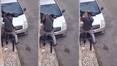 Flagra amador gostosa metendo na rua com negro