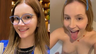 Lizzy Sweet golden shower deixando o macho mijar na cara e na boca