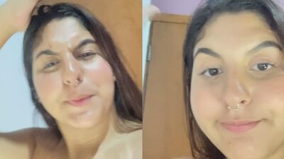 Vazou na net Duda Baby com cara tapada de porra depois da foda