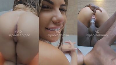 Paolla Abraão porno nacional arrombando a buceta na vara grande do negão