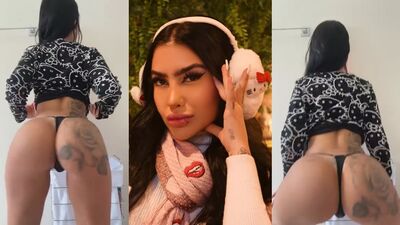Funkeira famosa gostosa de bunda tatuada rebolando