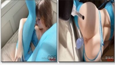 Belle Delphine ninfetinha coloca a calcinha de lado e exibe a  bucetinha rosada