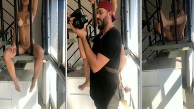 Rute Rocha peladinha em ensaio de fotos
