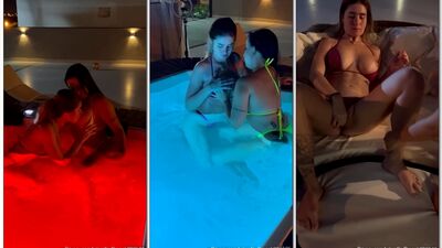 Brena Barbosa fodendo com a loira Debora Peixoto na banheira do motel
