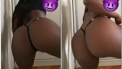 Gabriela Alves Morenaça do rabão dançando com uma calcinha fio dental socadinho no cu