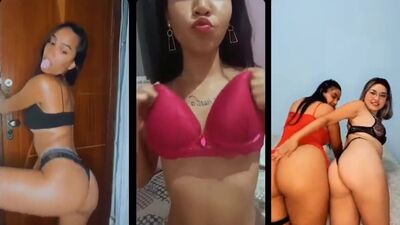 Sarah Ribeiro pelada se exibindo com uma amiga