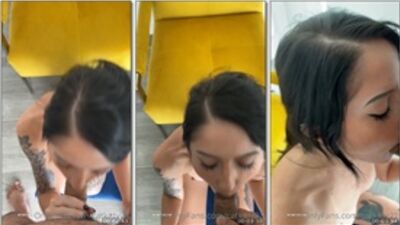CatKitty pagando um boquete babadinho até ganhar leitada quentinha  na cara