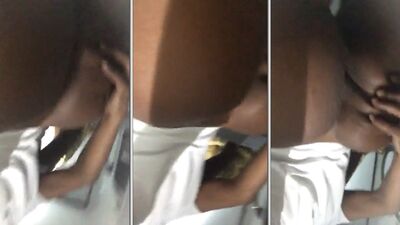 Paulinha Padase pretinha safada abrindo o rabo perfeito exibindo o cuzinho lisinho