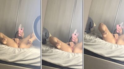 Luana Gaab pelada masturbando a buceta rosa meladinha de tesão