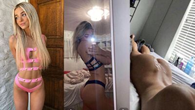Livvy Dunne loirinha peladinha  masturbando a pepeca gostosa