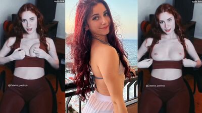 Catarina Paolino vídeo Privacy nua mostrando os peitos e os mamilos