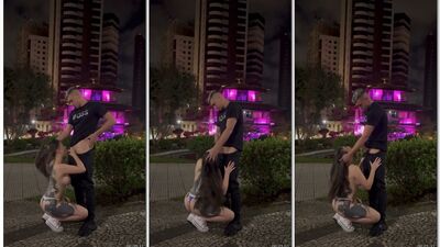 Mc Mayara caiu na net pagando boquete em publico no meio da praça