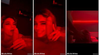 Lulu Witox boquinha de veludo ajoelha e mama bem babadinho a piroca  do seu macho