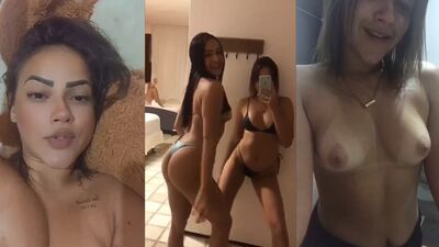Rhayza Magalhães e suas amigas gostosas peladinhas se esfregando querendo pirocada