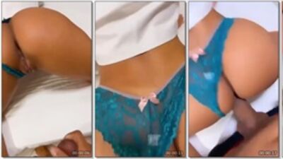Karlyane Menezes branquinha safada joga a calcinha de ladinho e toma pirocada do negão na bucetinha apertada