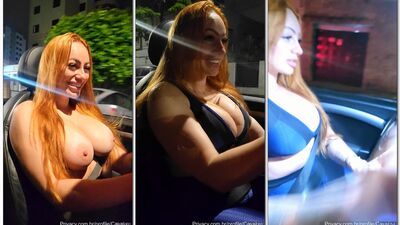 Jessica Patez ruivinha toda deliciosa exibindo os seios em publico
