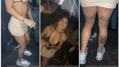 Anne Belotti putinha deliciosa toda ninfeta mostrando os mamilos na balada