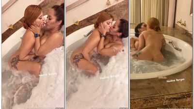 Nadine Borges fazendo sexo com amiga ruiva pelada