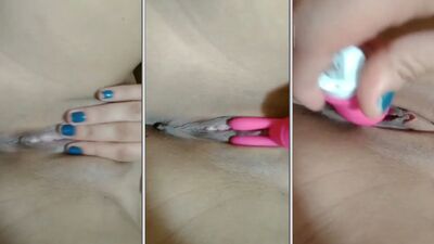 Mirian Gabriela pelada com vibrador na buceta gozando muito