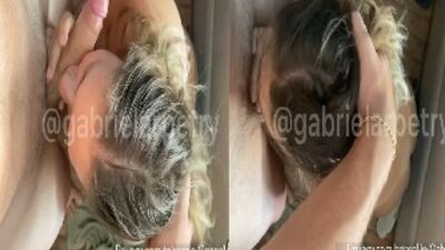 Gabi Petry pagando boquete profundo para seu comedor