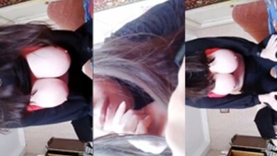 Adel exibindo seios de novinha peituda gostosa