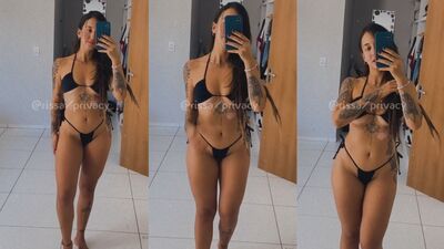 Rissa caiu na net mostrando o corpo escultural só de lingerie