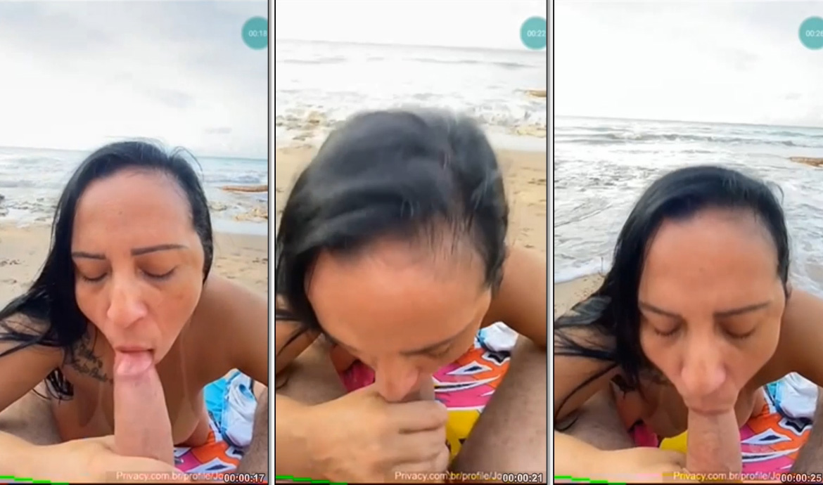 Josyvania madura gulosa mamando gostoso o macho dotado na beira da praia