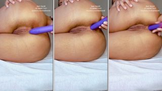Babi Barelli enfiando vibrador no seu cuzinho lindo gostoso