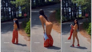 Brenda Trindade morena toda safadinha tirando a roupa ficando pelada se exibindo pelada em publico