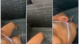 Duda Brandão gravando porno da buceta se masturbando excitada