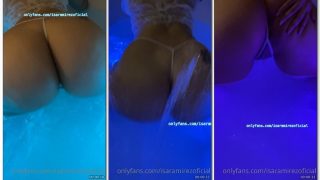 Isa Ramirez pelada dentro da piscina metendo o dedo na bucetinha