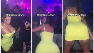 Jaiane Limma dançando funk sem calcinha na balada