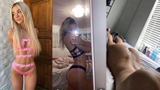 Livvy Dunne loirinha peladinha masturbando a pepeca gostosa