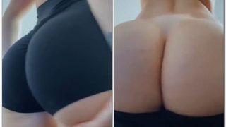Mily Cunha loirinha rabuda abaixa o shortinho e exibe o rabão lindo