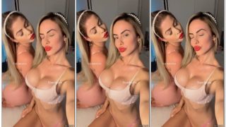 Nanda Cassuriaga se exibindo com sua amiga gostosa Vitoria Grojahann