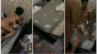 Pretinha Milla negrinha gostosa transando na cama com um novinho pauzudo de sorte