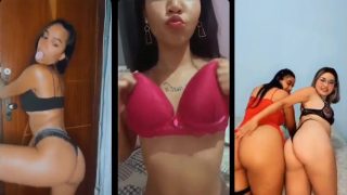 Sarah Ribeiro pelada se exibindo com uma amiga