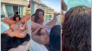 Pocahontas Carioca transando com Lua Vip em porno lésbico do Privacy