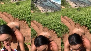 Casal Tk esposa mamando gostosa na praia de nudismo