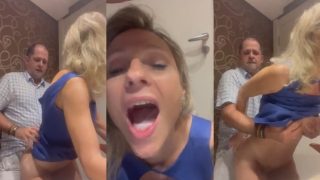 Aline Fischborn transando no pelo e tomado gozada na boca